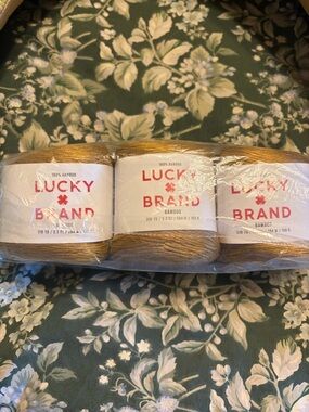 Lucky Brand Bamboo Yarn - Mustard Gold 3-Pack
